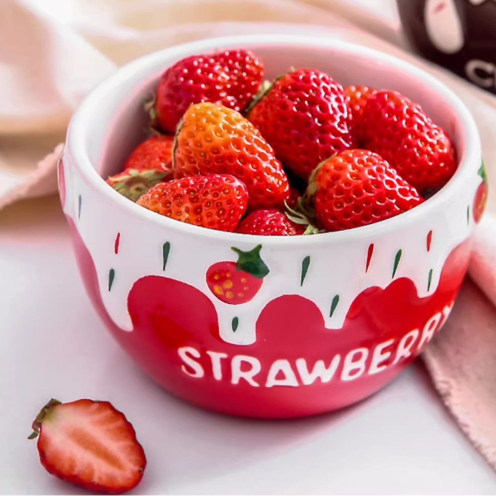 Strawberry Ceramic Bowl